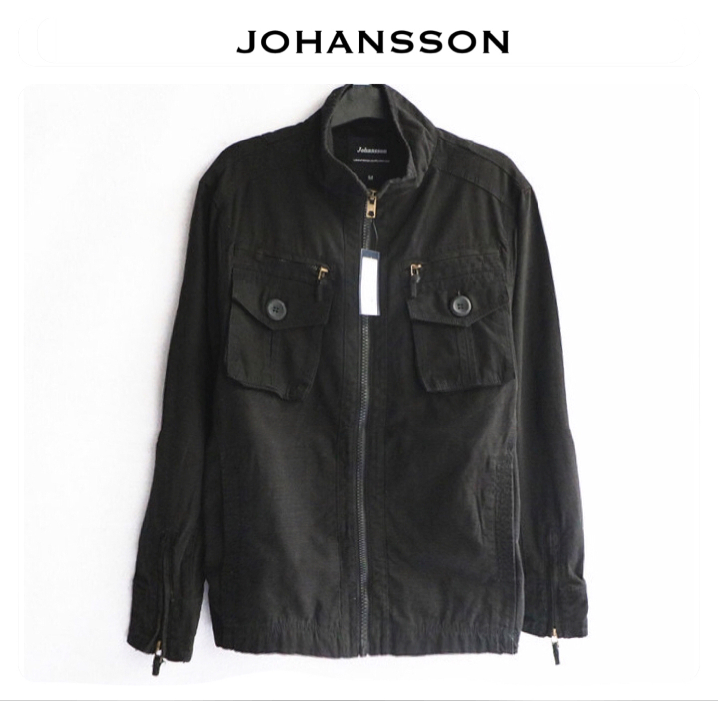 Johannson เสื้อทหาร เสื้อ เสื้อนอกแนวทหาร แพทเทินสวย เท่ห์มาก แบรนด์Johansson เขียว