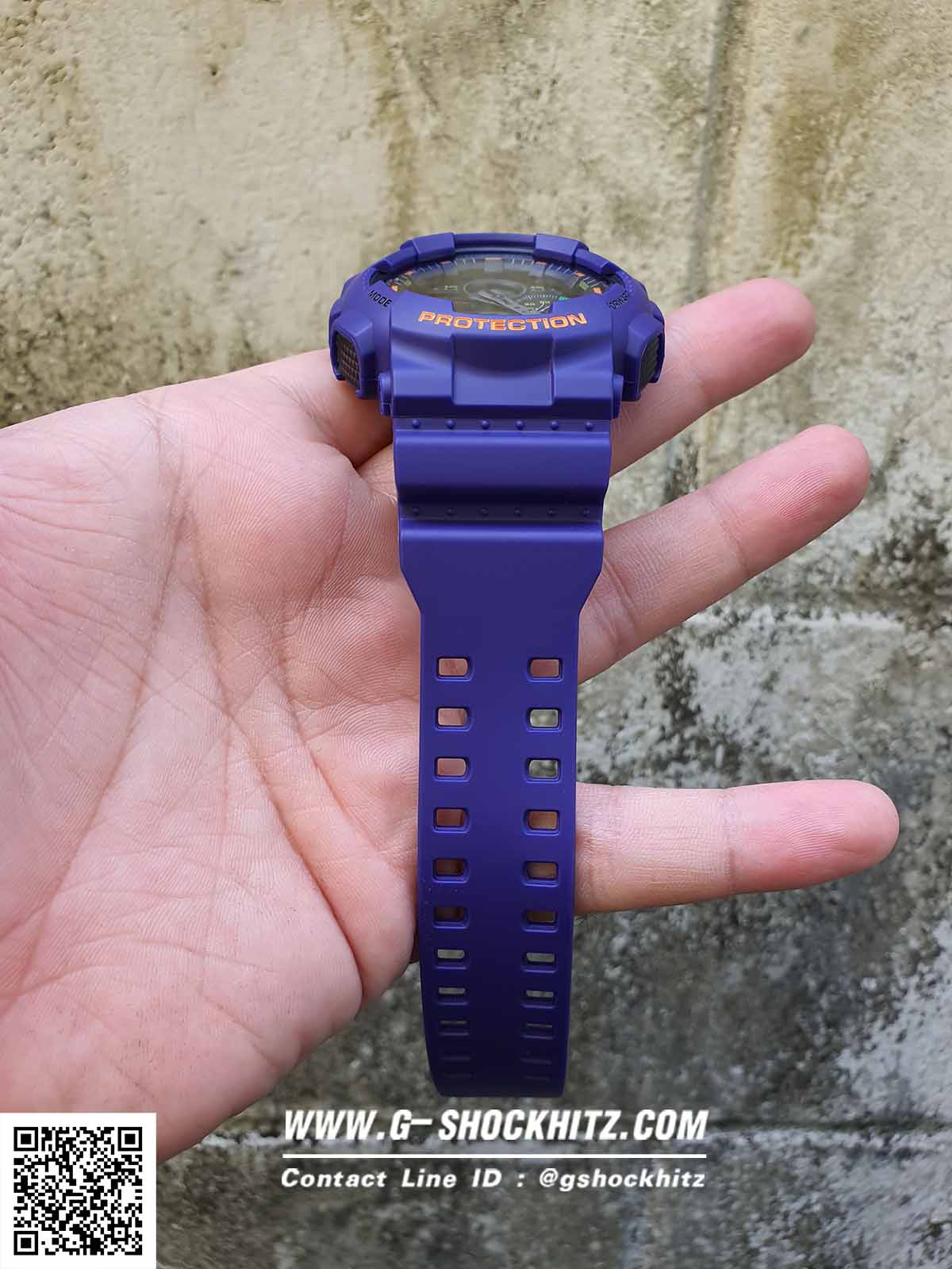 CASIO G-SHOCK นาฬิกาข้อมือ นาฬิกากันน้ำ นาฬิกาของแท้ ประกันศูนย์ CMG 1 ปี รุ่น GA-140-6A นาฬิกาสีม่วง