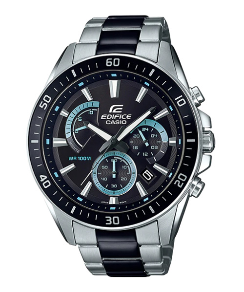 CASIO EDIFICE นาฬิกาข้อมือ นาฬิกากันน้ำ นาฬิกาของแท้ ประกันศูนย์ CMG 1 ปี รุ่น EFR-552SBK-1A นาฬิกาสีดำ