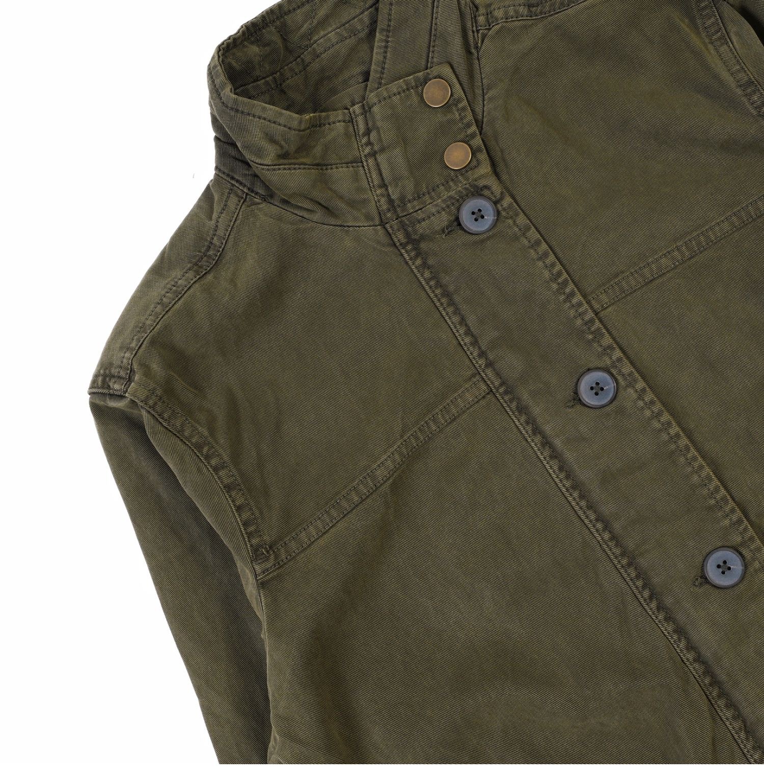 LUCKY BRAND เสื้อนอกเขียวทหาร เสื้อแจ็คเก็ต แนวทหาร แพทเทิน Lucky brandสวย เท่ห์ มาก แบรนด์ In extenso สำเนา เขียว