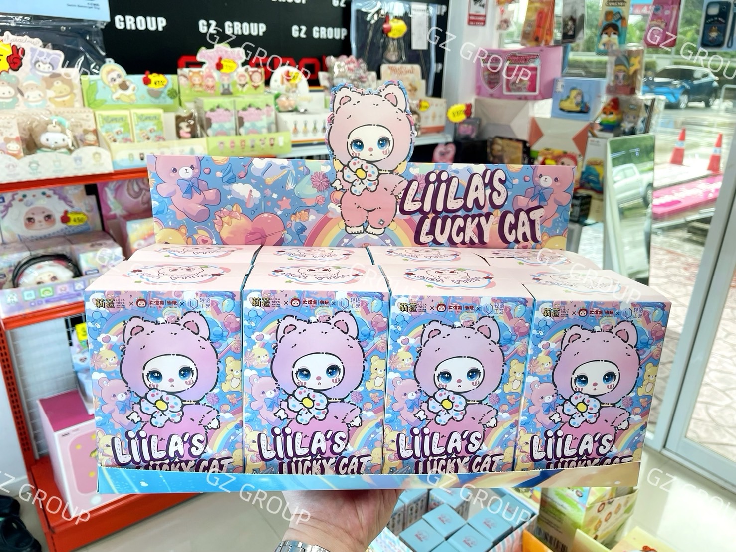 กล่องสุ่มพวงกุญแจLIILA LUCKYCAT น้องแมวนำโชคสุดน่ารัก ลุ้นซีเคร็ท series blind box set