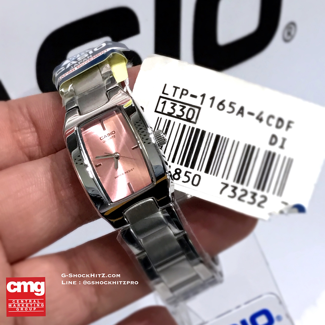 CASIO MID YEAR SALE นาฬิกาคาสิโอ พร้อมส่ง นาฬิกาข้อมือ นาฬิกากันน้ำ นาฬิกาของแท้ BTS ประกันศูนย์ CMG 1 ปี รุ่น LTP-1165A-4C นาฬิกาสีเงิน