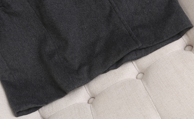 เสื้อโค้ท เสื้อกันหนาว โค้ทวูล แต่งฮู้ด แบรนด์ Stradivarius สำเนา สำเนา เทา/ดำ