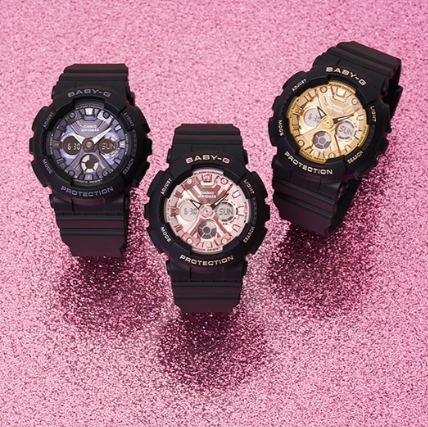 CASIO BABY-G นาฬิกาข้อมือ นาฬิกากันน้ำ นาฬิกาของแท้ ประกันศูนย์ CMG 1 ปี รุ่น BA-130-1A3 นาฬิกาสีดำ