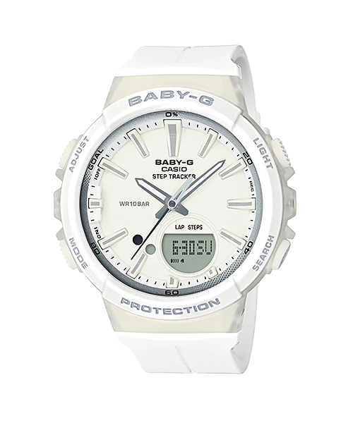 CASIO BABY-G นาฬิกาข้อมือ นาฬิกากันน้ำ นาฬิกาของแท้ ประกันศูนย์ CMG 1 ปี รุ่น BGS-100-7A1 นาฬิกาสีขาว