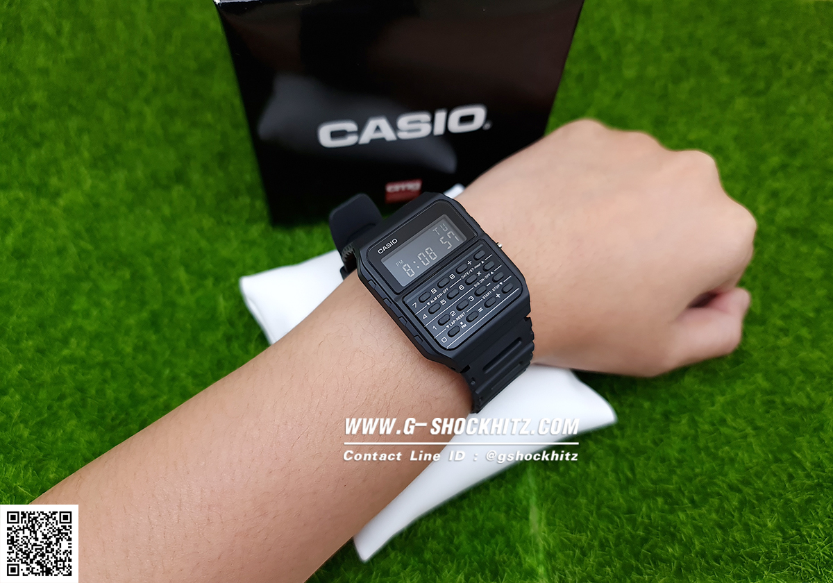 CASIO นาฬิกาคาสิโอ นาฬิกาข้อมือ นาฬิกากันน้ำ นาฬิกาของแท้ ประกันศูนย์ CMG 1 ปี รุ่น CA-53WF-1B นาฬิกาสีดำ