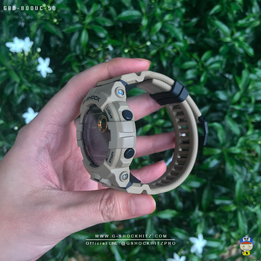 CASIO G-SHOCK นาฬิกาข้อมือ นาฬิกากันน้ำ นาฬิกาของแท้ ประกันศูนย์ CMG 1 ปี รุ่น GBD-800UC-5 นาฬิกาสีน้้ำตาล