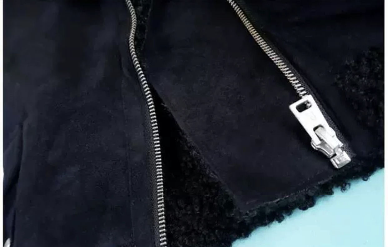 เสื้อโค้ท กันหนาว Pea coat หนังกลับ สีดำ REVIEW ดำ