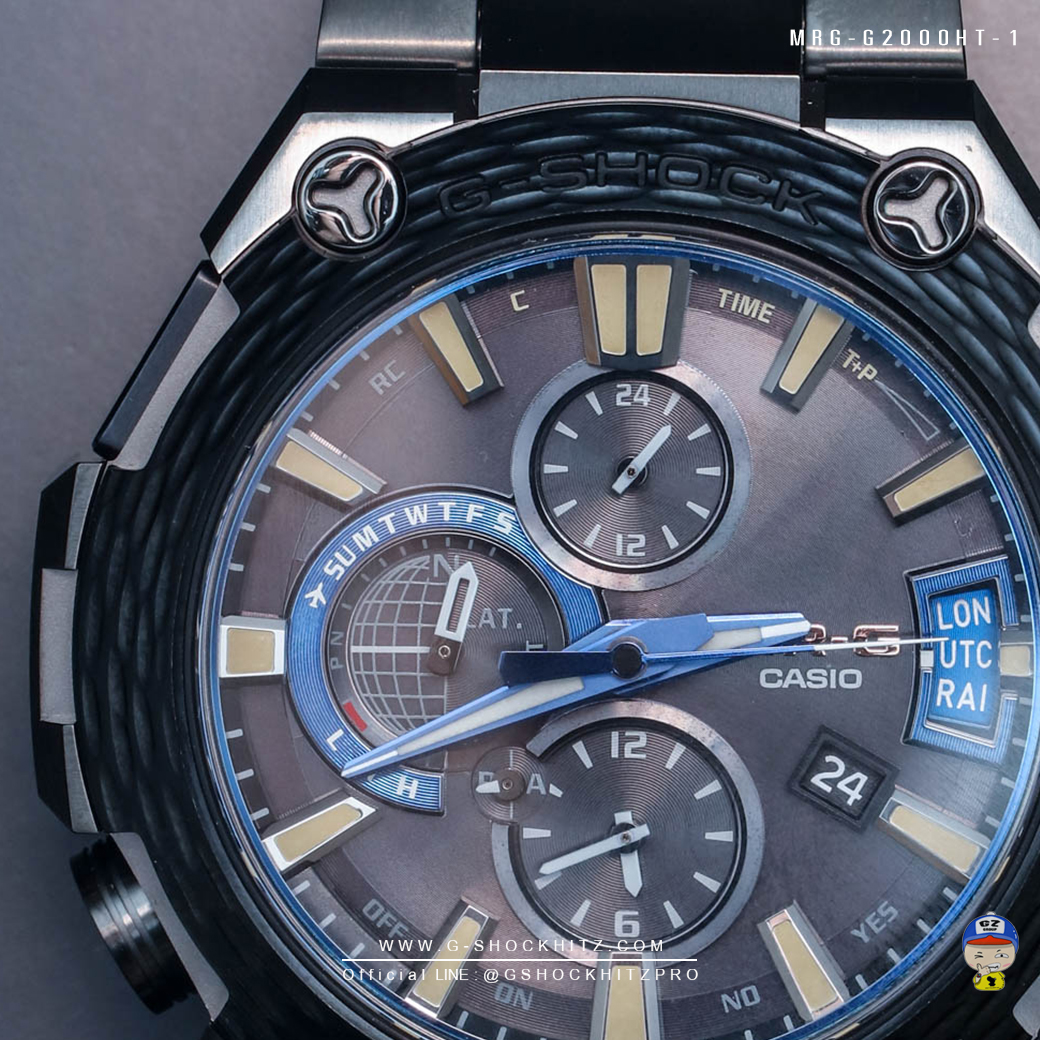 CASIO G-SHOCK นาฬิกาข้อมือ นาฬิกากันน้ำ นาฬิกาของแท้ ประกันศูนย์ CMG 1 ปี รุ่น MRG-G2000HT-1A นาฬิกาสีดำ