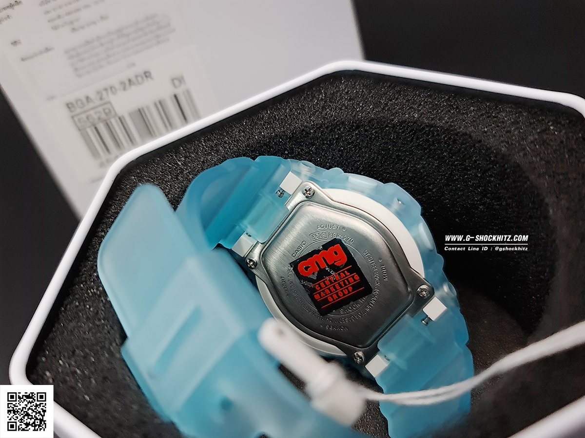 CASIO BABY-G นาฬิกาข้อมือ นาฬิกากันน้ำ นาฬิกาของแท้ ประกันศูนย์ CMG 1 ปี รุ่น BGA-270-2A นาฬิกาสีฟ้า