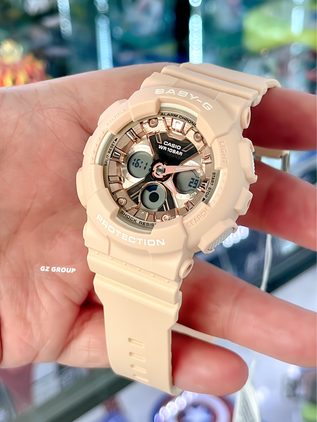 CASIO BABY-G นาฬิกาข้อมือ นาฬิกากันน้ำ นาฬิกาของแท้ ประกันศูนย์ CMG 1 ปี รุ่น BA-130-4A นาฬิกาสีชมพู