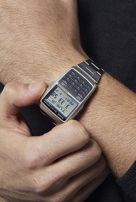 CASIO นาฬิกาคาสิโอ นาฬิกาข้อมือ นาฬิกากันน้ำ นาฬิกาของแท้ ประกันศูนย์ CMG 1 ปี รุ่น DBC-32D-1A นาฬิกาสีเงิน