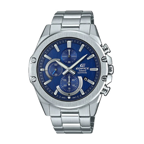 CASIO EDIFICE นาฬิกาข้อมือ นาฬิกากันน้ำ นาฬิกาของแท้ ประกันศูนย์ CMG 1 ปี รุ่น EFR-S567D-2A นาฬิกาสีเงิน