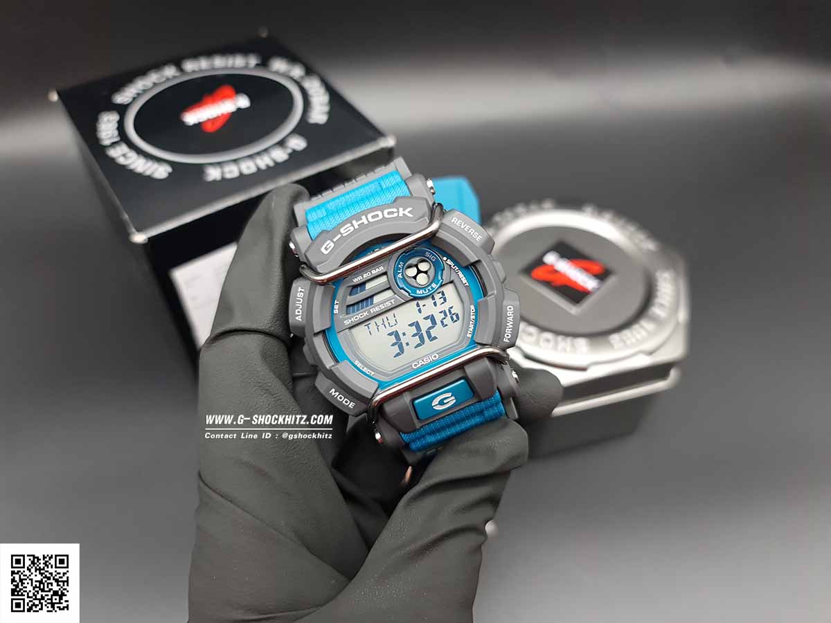 CASIO G-SHOCK นาฬิกาข้อมือ นาฬิกากันน้ำ นาฬิกาของแท้ ประกันศูนย์ CMG 1 ปี รุ่น GD-400-2D นาฬิกาสีน้าเงิน