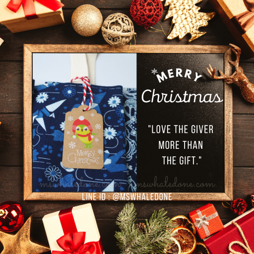 ฟรี! ป้ายแท็กคริสต์มาส/ปีใหม่ ถุงผ้าใส่ของขวัญ ขนาดใส่สมุดA5ได้หลายเล่ม ใส่ของกระจุกกระจิก ไซส์กะทัดรัด น่ารัก มีสไตล์