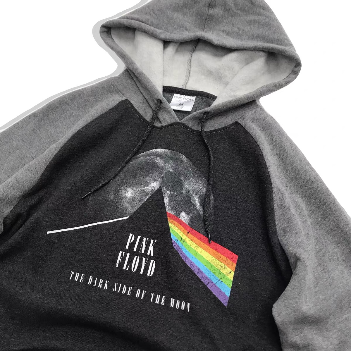 เสื้อฮู้ด วอร์ม สเวตเตอร์ สีทูโทน เสื้อวง Pink Floy Pink Floyd The Dark Side of The Moon Sweatshirt มากคะ สำเนา สำเนา สำเนา สำเนา สำเนา สำเนา สำเนา ดำ