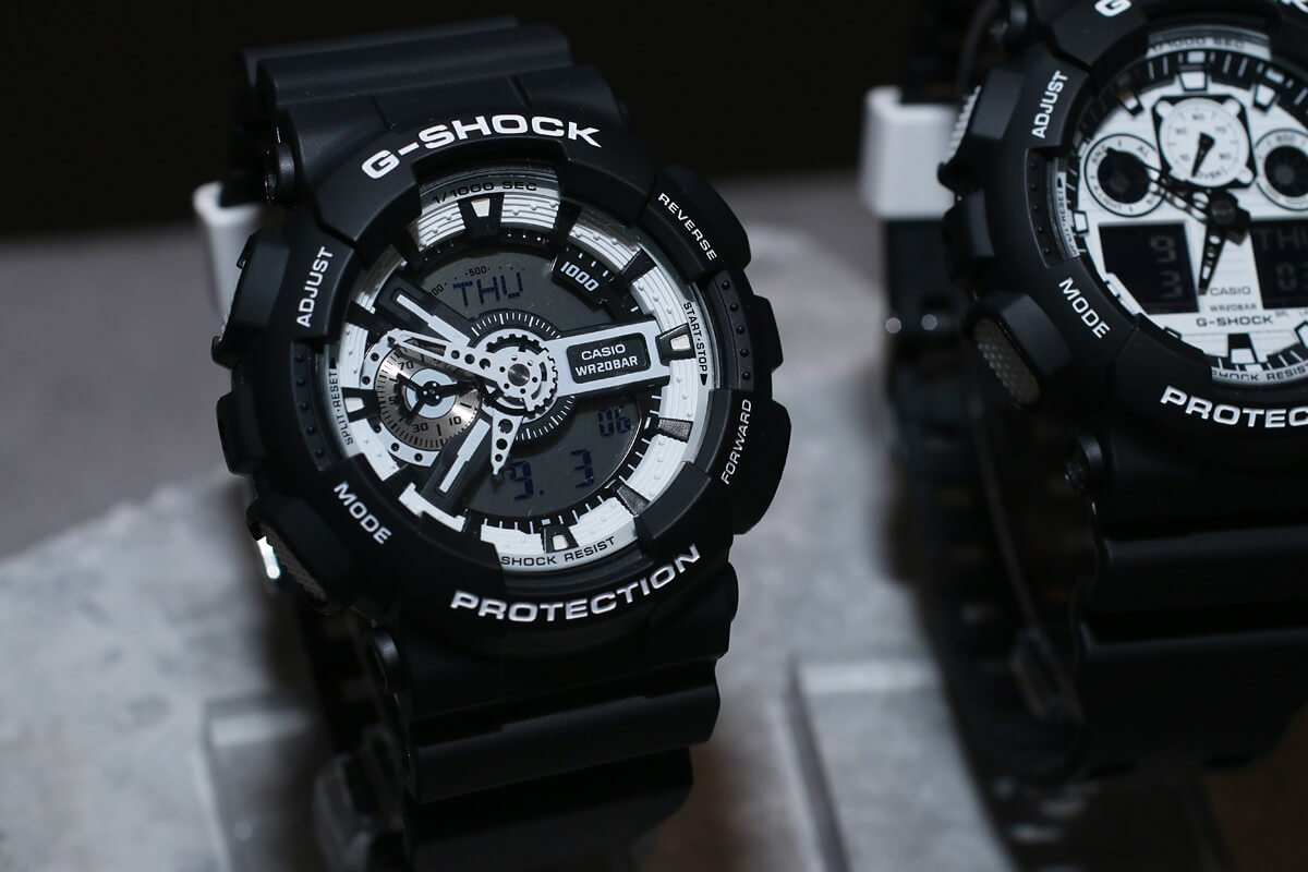 CASIO G-SHOCK นาฬิกา CASIO G-SHOCK รุ่น GA-110BW-1A ของแท้ประกันศูนย์ CMG 1ปี GA-110BW-1A นาฬิกาสีดำ