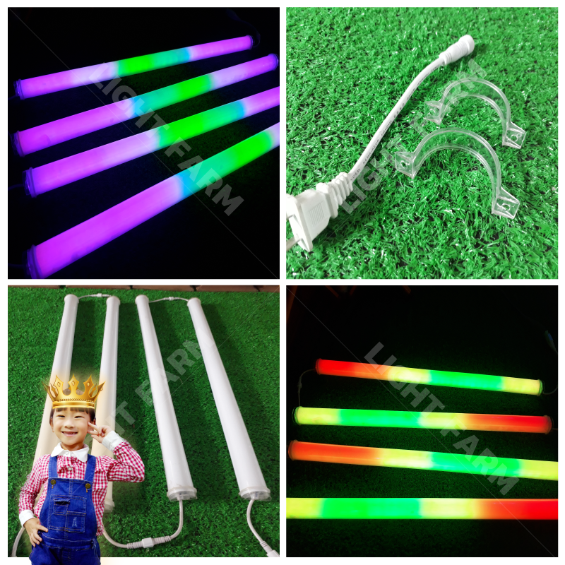 ไฟแท่ง7สีหลอดขุ่น ไฟประดับตกแต่ง ไฟแท่ง 7 สี หลอดขุ่น