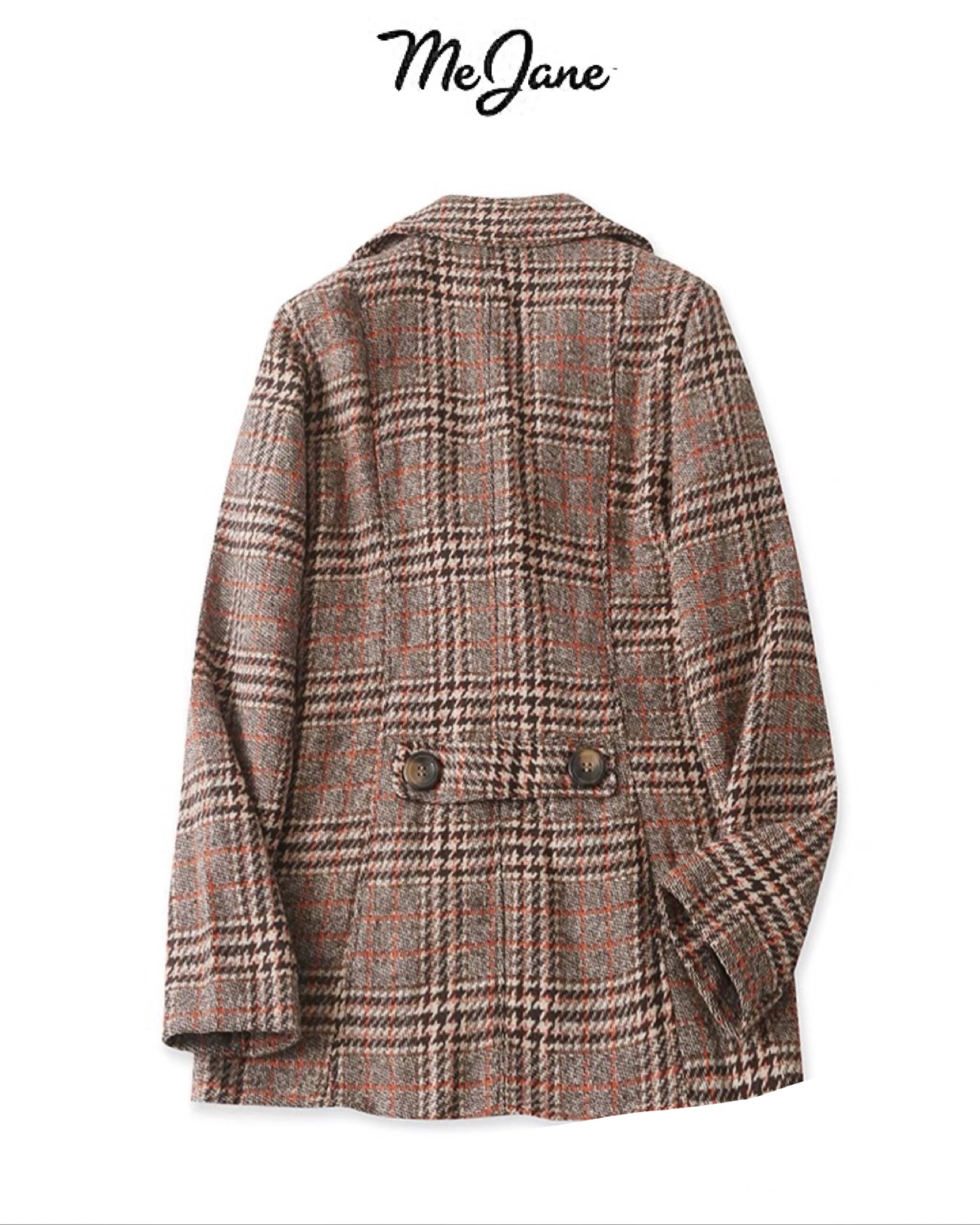 เสื้อโค้ท เสื้อกันหนาว Pea COAT เนื้อผ้าสักหลาดวูล checked coat แบรนด์ reserved สำเนา สำเนา สำเนา
