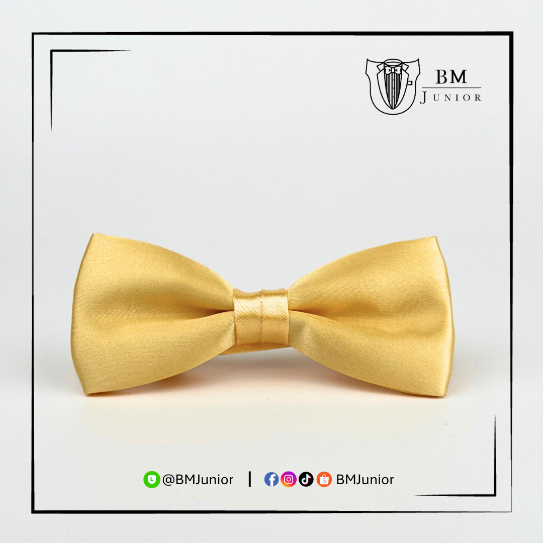 หูกระต่าย สีทองอ่อน | Brass Colour Bowtie