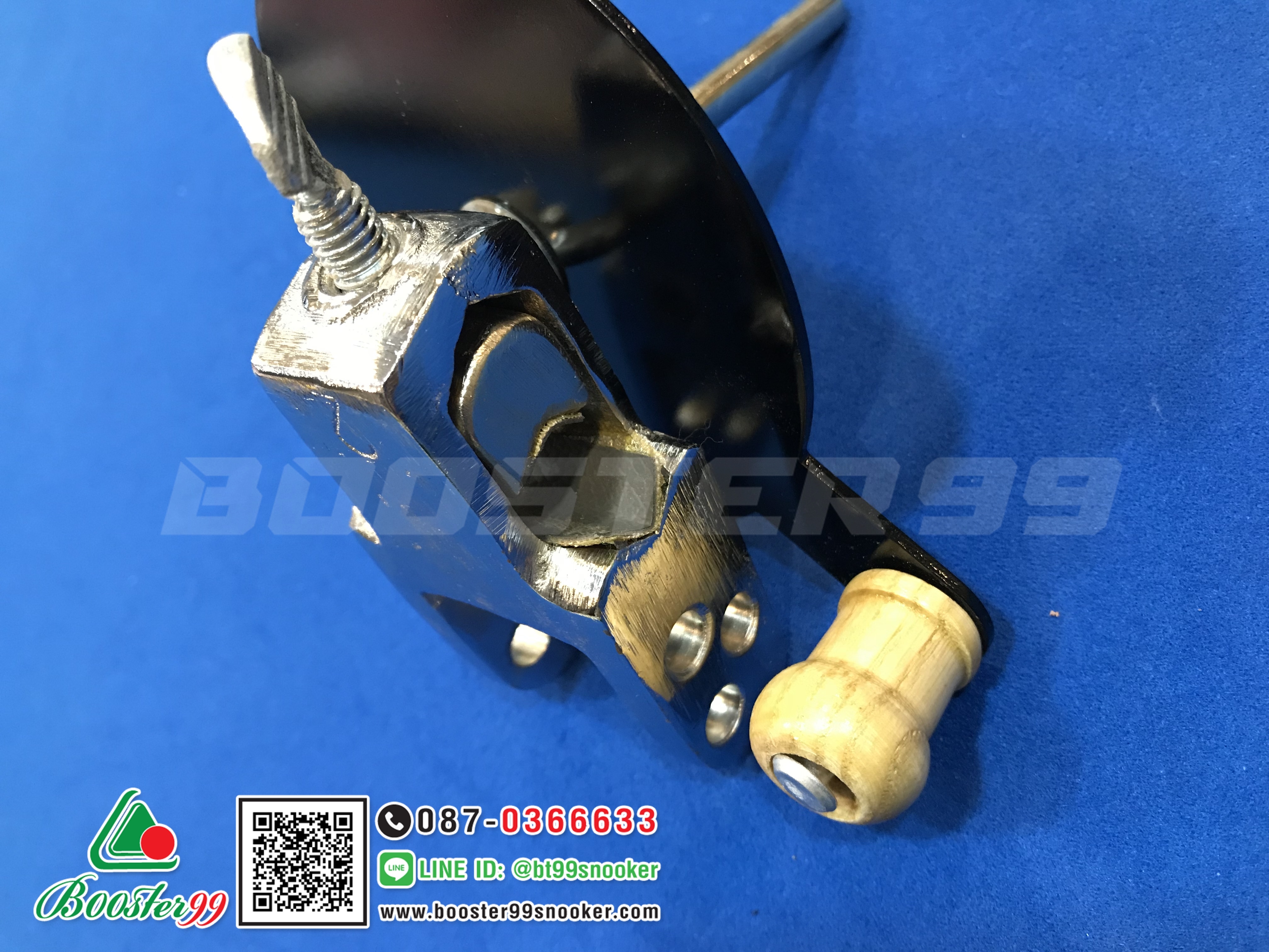 [EA03] จานหมุน แต่งปลอกไม้คิว แบบเหล็ก