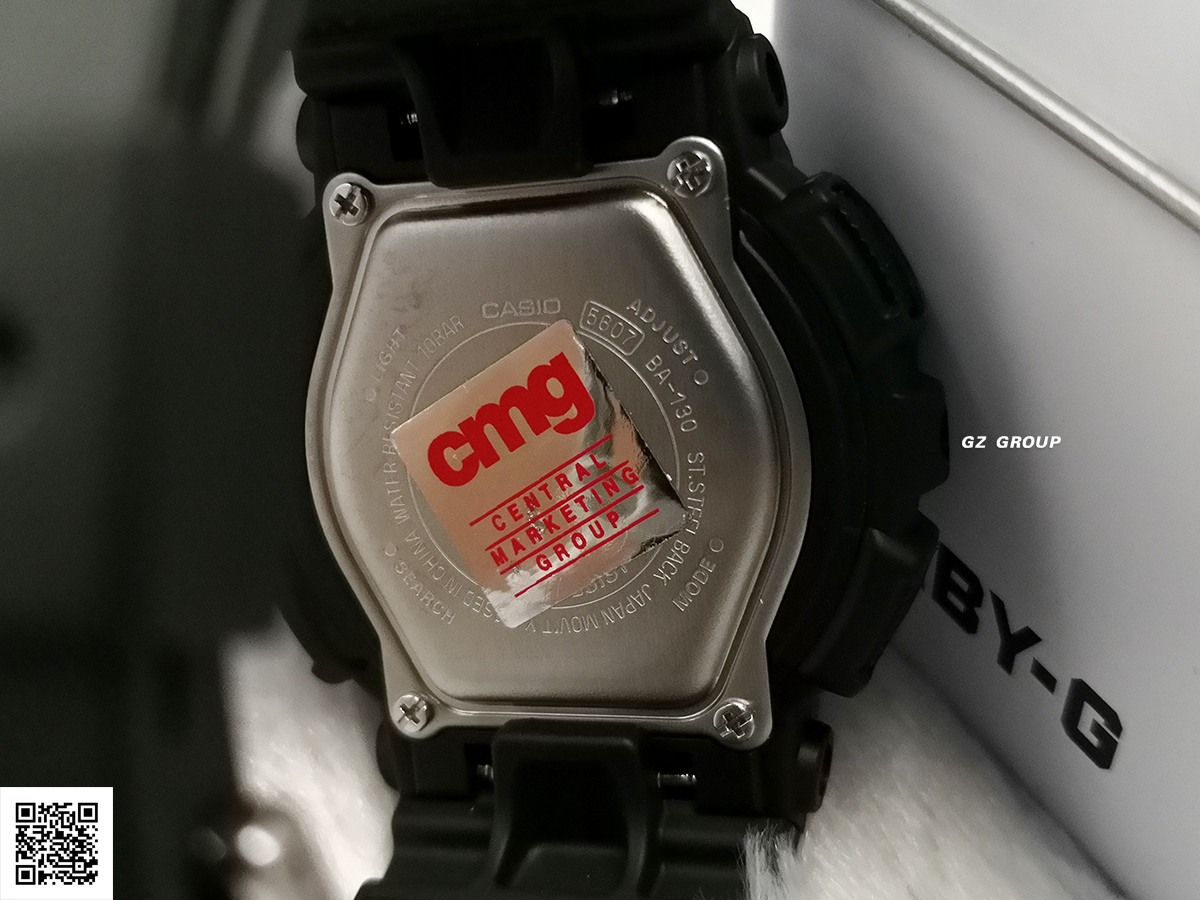 CASIO BABY-G นาฬิกาข้อมือ นาฬิกากันน้ำ นาฬิกาของแท้ ประกันศูนย์ CMG 1 ปี รุ่น BA-130-1A3 นาฬิกาสีดำ