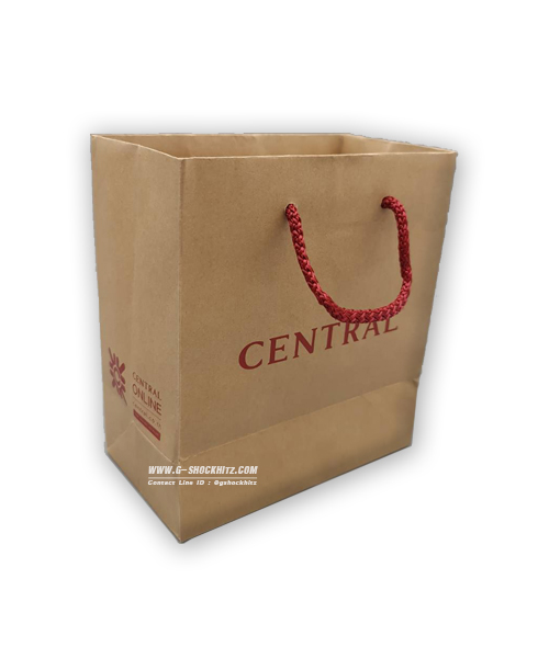 CENTRAL ถุงกระดาษ พร้อมส่ง ถุงสำหรับใส่นาฬิกาข้อมือ ถุงกระดาษหนา PAPER BAG ถุงกระดาษสีน้ำตาล