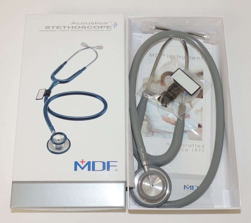 หูฟังแพทย์ STETHOSCOPE ยี่ห้อ MDF รุ่น 747XP DELUXE DUAL HEAD สำหรับผู้ใหญ่ ผลิตภัณฑ์ประเทศอเมริกา