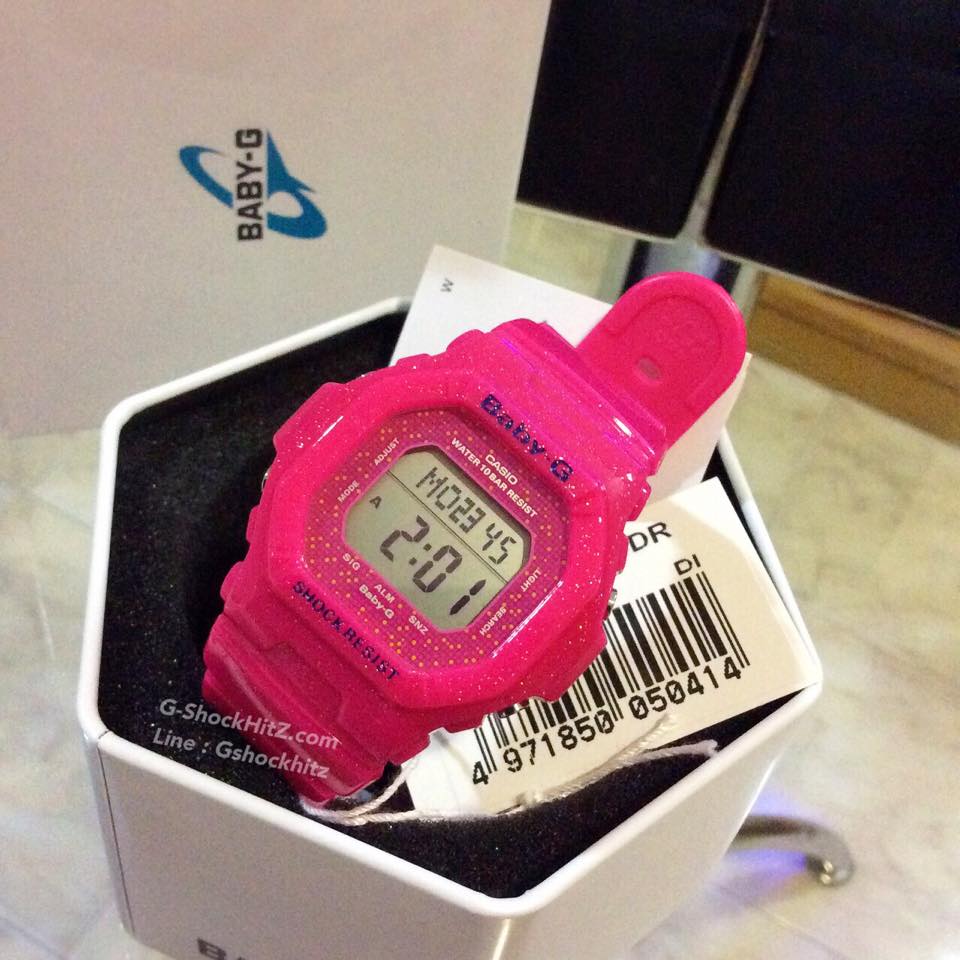 CASIO BABY-G นาฬิกาข้อมือ นาฬิกากันน้ำ นาฬิกาของแท้ ประกันศูนย์ CMG 1 ปี รุ่น BG-5600GL-4D นาฬิกาสีชมพู