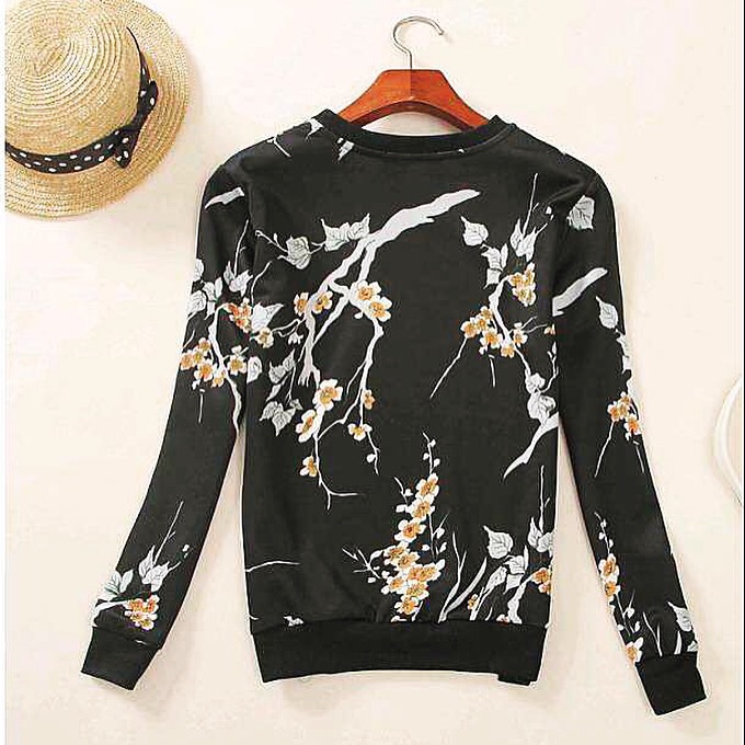 เสื้อวอร์มคอกลม แขนยาว จั๊มแขน&เอว ลายดอกซากุระสีอ่อน แบรนด์เนม TSZC แท้100% งานสวยหรูมากคะ Size S/M/L