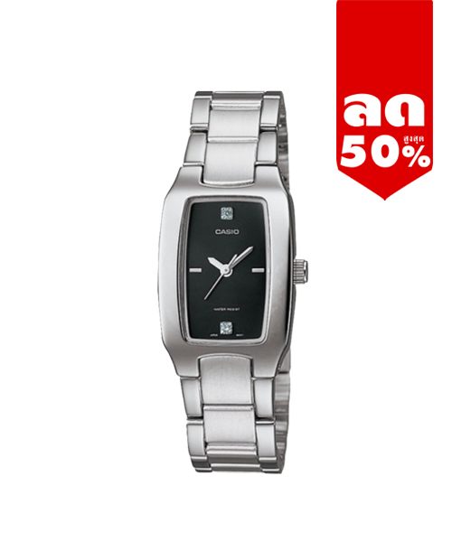 CASIO นาฬิกาคาสิโอ นาฬิกาข้อมือ นาฬิกากันน้ำ นาฬิกาของแท้ ประกันศูนย์ CMG 1 ปี รุ่น LTP-1165A-1C2 นาฬิกาสีเงิน