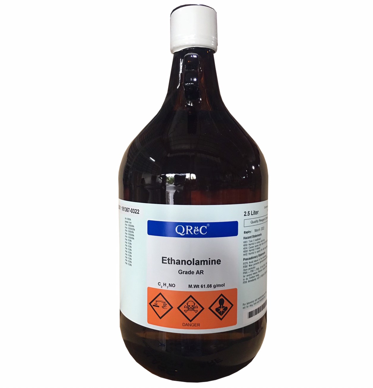 Ethanolamine, AR (glass) 2.5 L. QReC™