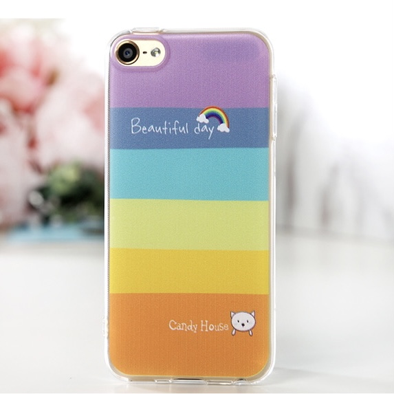 ส่งฟรี เคสสายรุ้ง iPod Touch 5/6/7 (แถมฟรีฟิลม์กระจก)