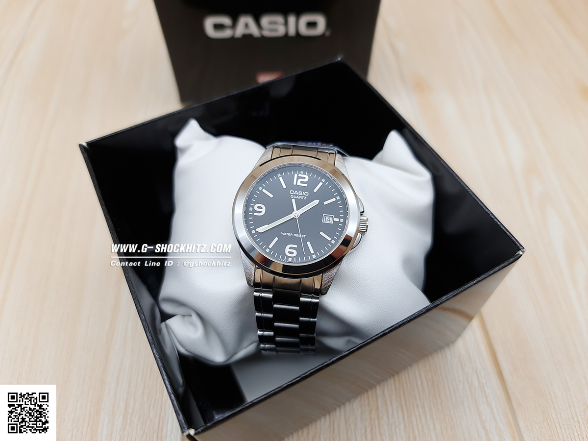 CASIO นาฬิกาคาสิโอ นาฬิกาข้อมือ นาฬิกากันน้ำ นาฬิกาของแท้ ประกันศูนย์ CMG 1 ปี รุ่น MTP-1215A-1A นาฬิกาสีเงิน