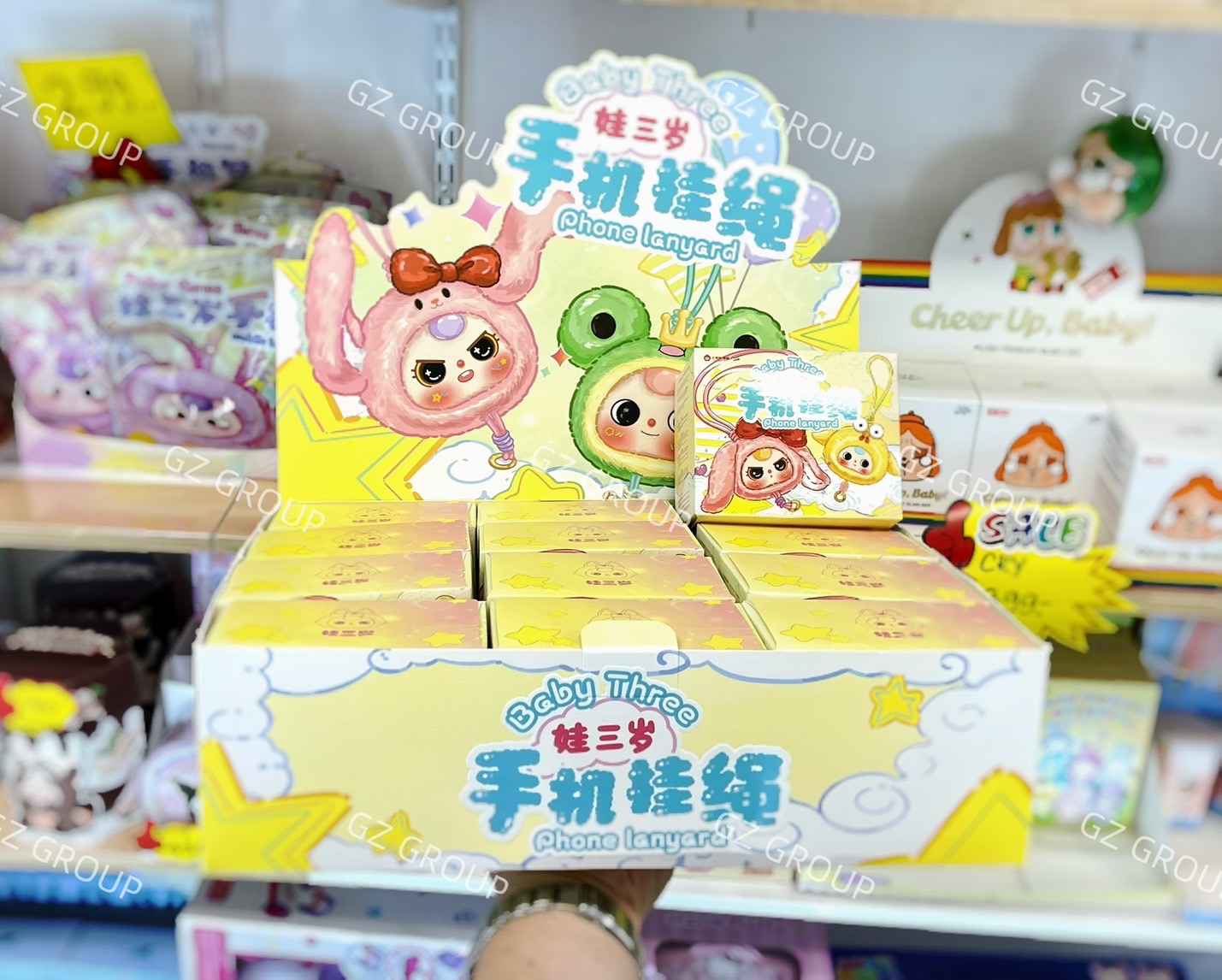 BABY THREE กล่องสุ่มBABY THREE กล่องสุ่มสายคล้องมือถือตุ๊กตาเบบี้ทรี รุ่น Phone lanyard