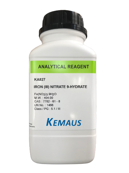Ferric Nitrate 9-hydrate (Iron (III) Nitrate 9-hydrate), AR 500 g. "KemAus"