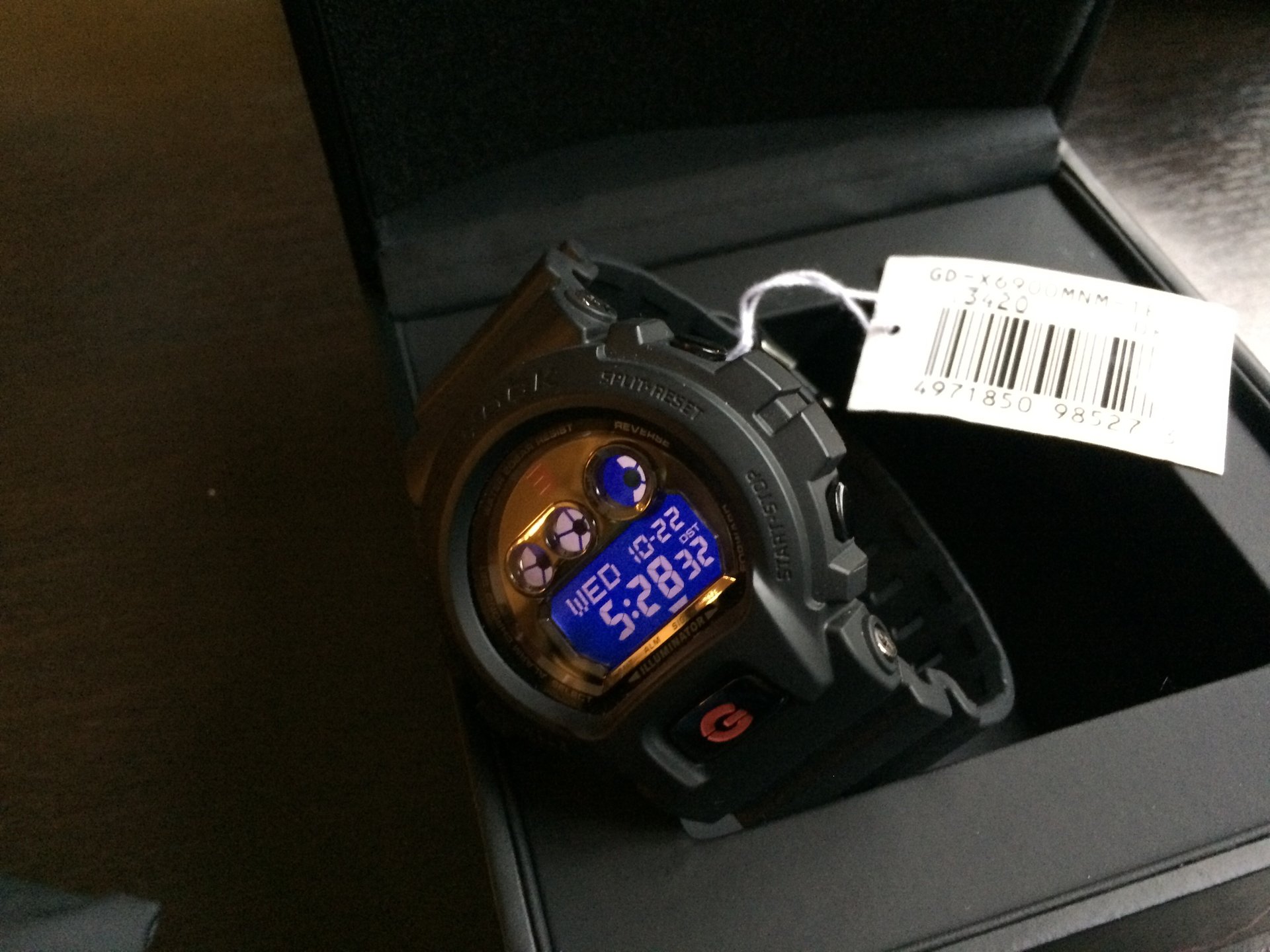 CASIO G-SHOCK นาฬิกาข้อมือ นาฬิกากันน้ำ นาฬิกาของแท้ ประกันศูนย์ CMG 1 ปี รุ่น GD-X6900MNM-1 นาฬิกาสีดำ