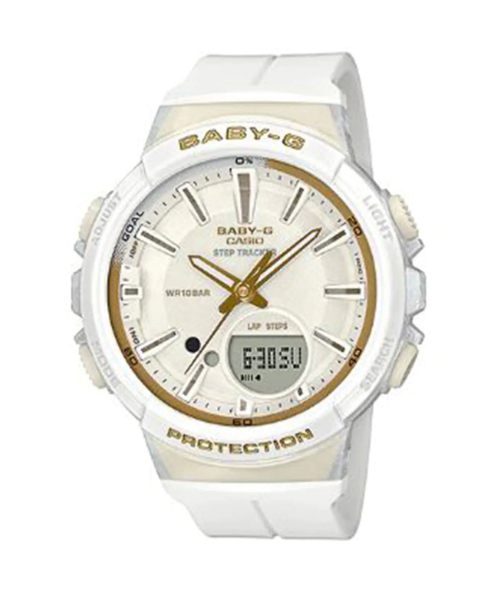 CASIO BABY-G นาฬิกาข้อมือ นาฬิกากันน้ำ นาฬิกาของแท้ ประกันศูนย์ CMG 1 ปี รุ่น BGS-100GS-7A นาฬิกาสีขาว