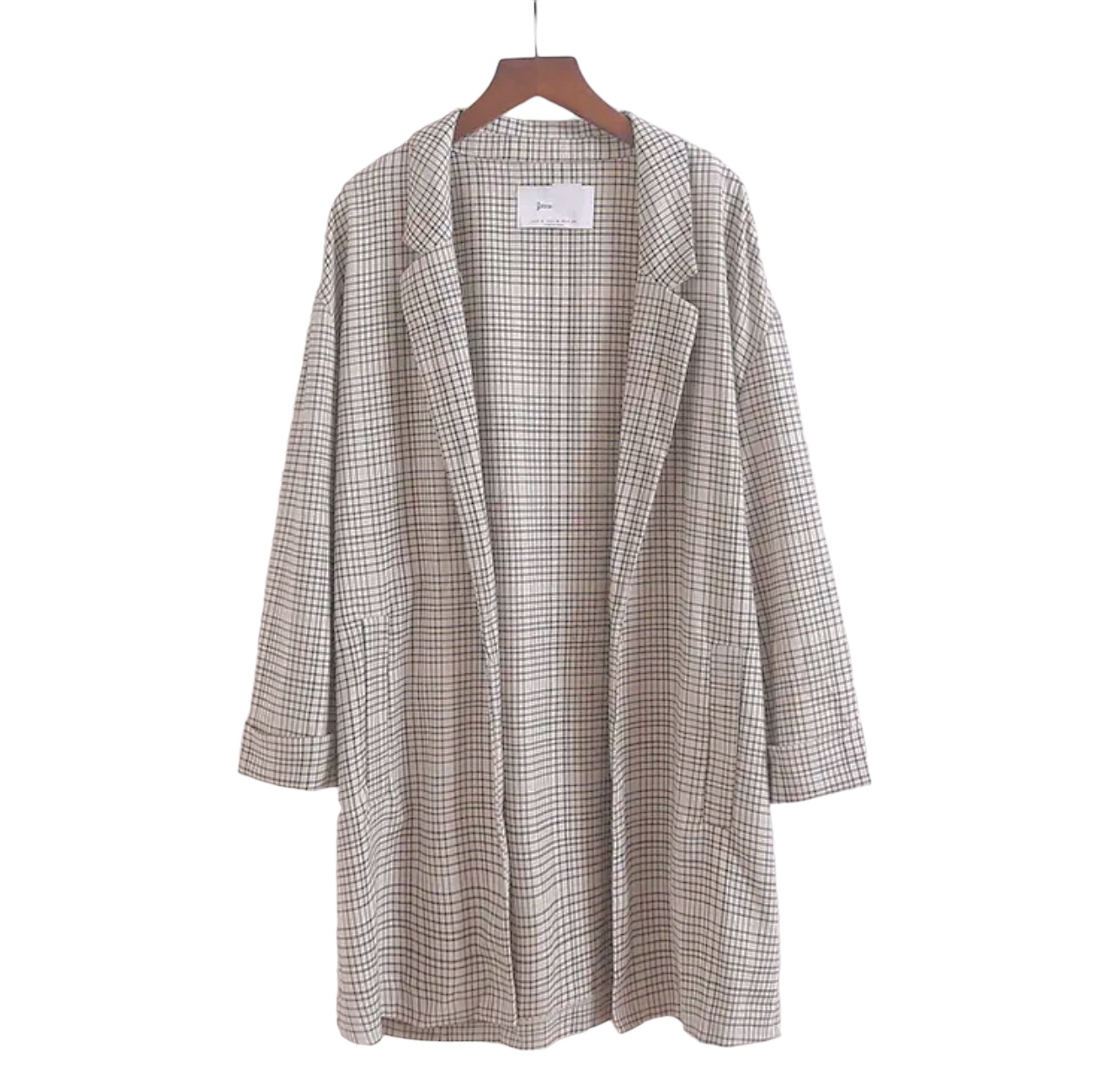 เสื้อโค้ท เบลเซอร์ โค้ทลายตาราง checked แบรนด์ STRADIVARIUS