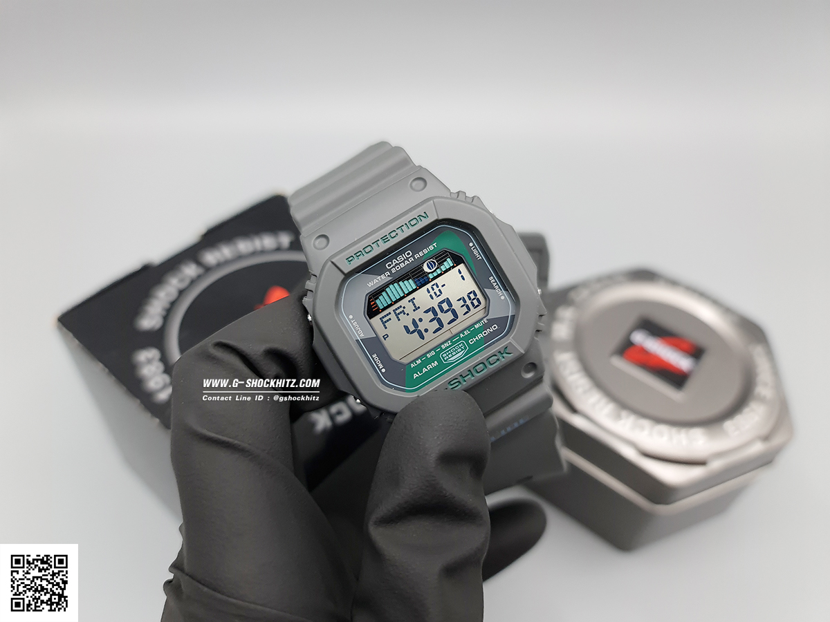CASIO MID YEAR SALE G-SHOCK พร้อมส่ง นาฬิกาข้อมือ นาฬิกากันน้ำ นาฬิกาของแท้ ประกันศูนย์ CMG 1 ปี รุ่น GLX-5600VH-1 นาฬิกาสีเทา