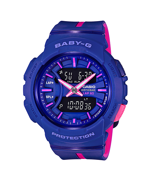 CASIO BABY-G นาฬิกาข้อมือ นาฬิกากันน้ำ นาฬิกาของแท้ ประกันศูนย์ CMG 1 ปี รุ่น BGA-240L-2A1 นาฬิกาสีม่วง