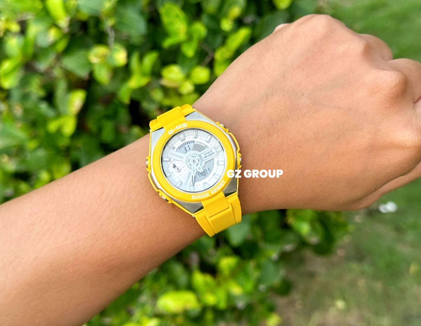 CASIO MID YEAR SALE G-MS พร้อมส่ง นาฬิกาข้อมือ นาฬิกากันน้ำ นาฬิกาของแท้ ประกันศูนย์ CMG 1 ปี รุ่น MSG-400-9A นาฬิกาสีเหลือง