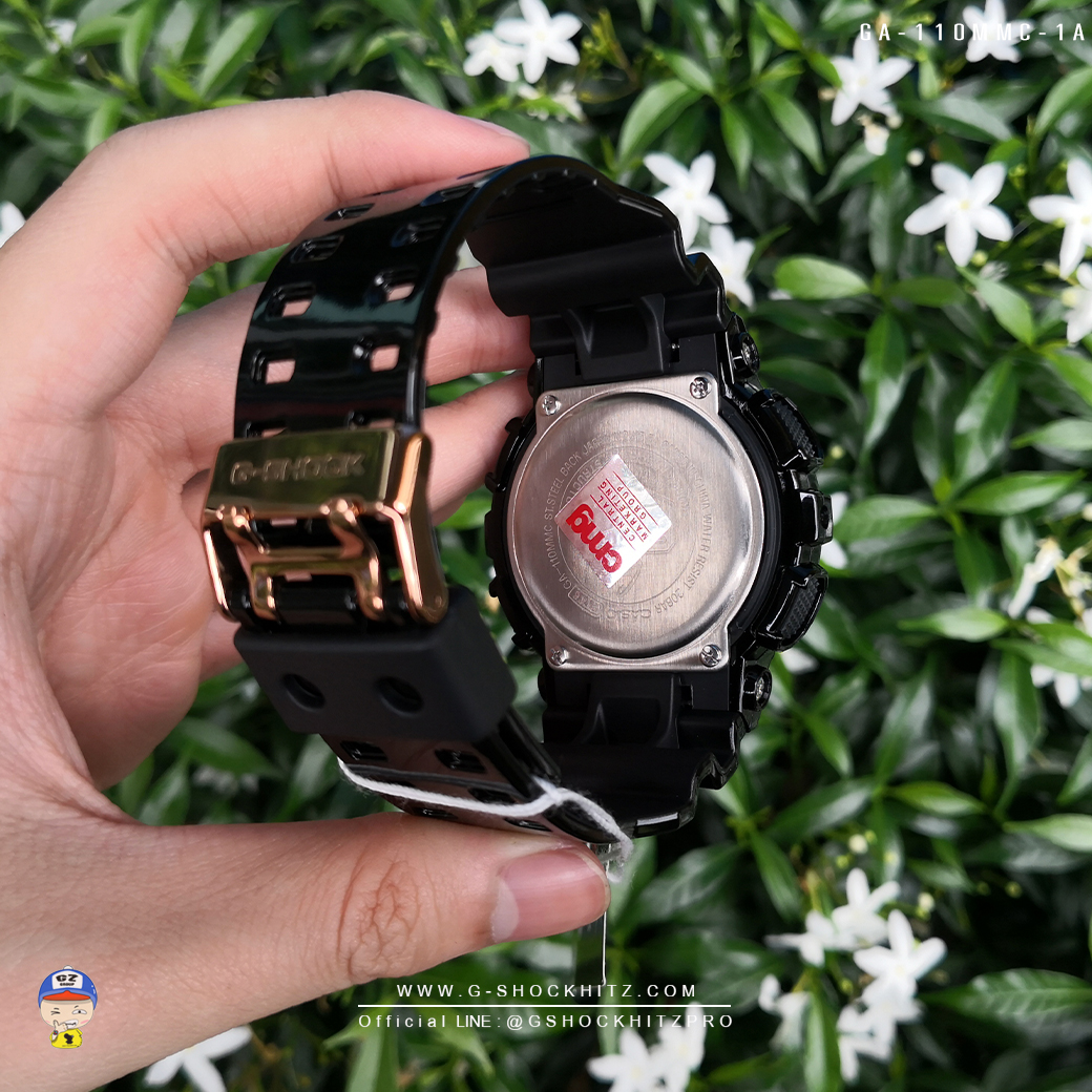 CASIO G-SHOCK นาฬิกาข้อมือ นาฬิกากันน้ำ นาฬิกาของแท้ ประกันศูนย์ CMG 1 ปี รุ่น GA-110MMC-1A นาฬิกาสีดำ