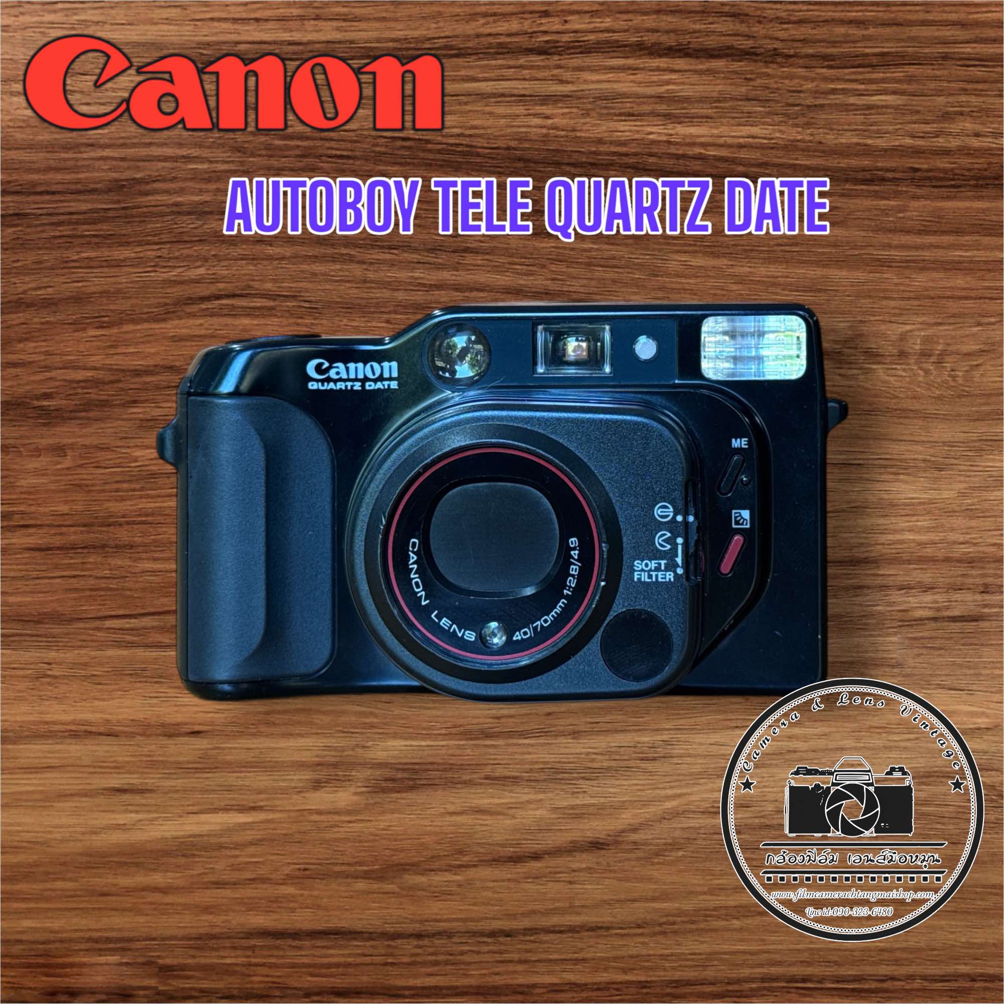 CANON AUTOBOY TELE QUARTZ DATE CANON LENS 40/70MM.F2.8/4.9