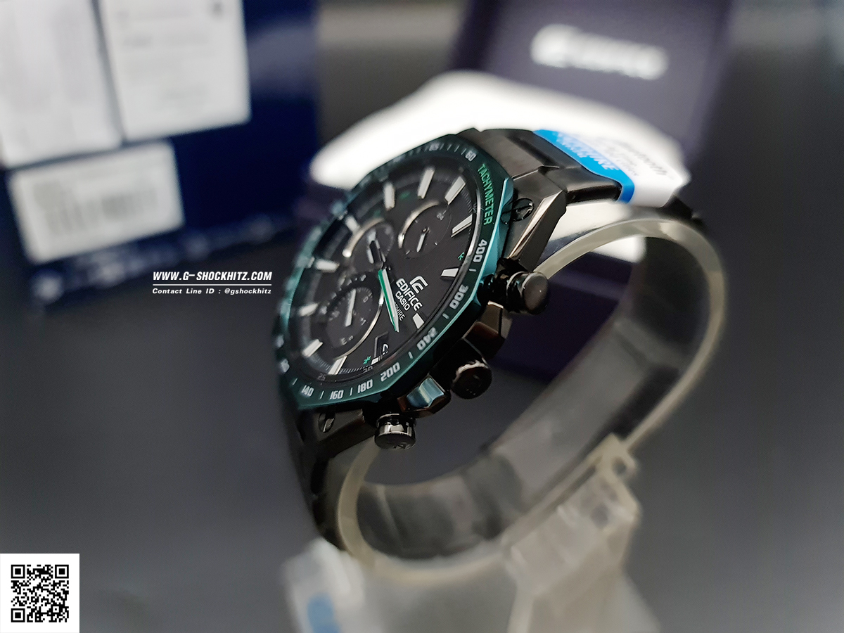 CASIO EDIFICE นาฬิกาข้อมือ นาฬิกากันน้ำ นาฬิกาของแท้ ประกันศูนย์ CMG 1 ปี รุ่น EQB-1100XDC-1A นาฬิกาสีดำ