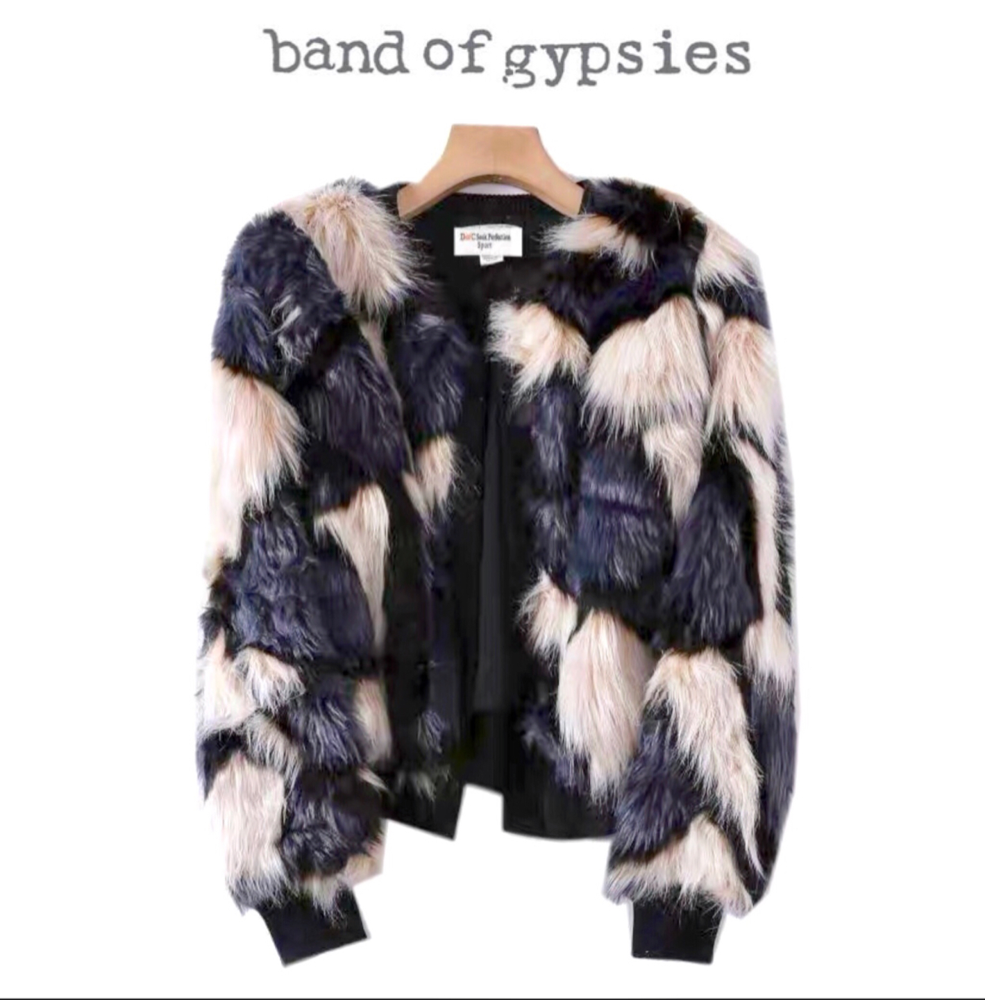 Band of gypsies เสื้อขนกันหนาว เสื้อคลุมขน ขนนิ่มฟู นุ่มมากคะ งานแบรนด์Band of gypsies คละสี
