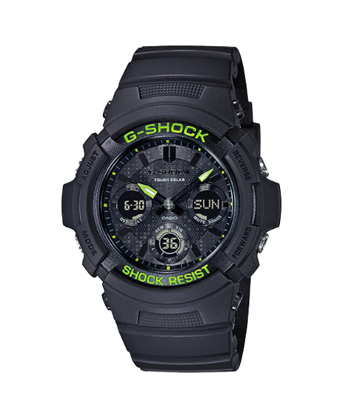 CASIO G-SHOCK นาฬิกาข้อมือ นาฬิกากันน้ำ นาฬิกาของแท้ ประกันศูนย์ CMG 1 ปี รุ่น AWR-M100SDC-1A นาฬิกาสีดำ