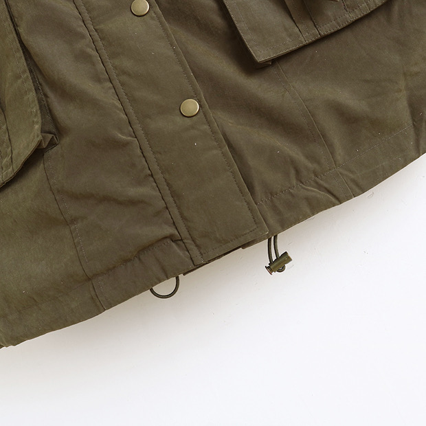 Cecil mc bee เสื้อโค้ทฮู้ดกันหนาว เสื้อปาร์กา parka สีเขียว แบรนด์ Cecil Mabee (ขนอุ่นลายเสือถอดด้านค่ะ & เฟอร์ถอดได้ค่ะ) เขียว