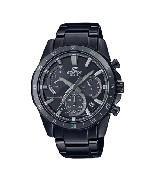 CASIO EDIFICE นาฬิกาข้อมือ นาฬิกากันน้ำ นาฬิกาของแท้ ประกันศูนย์ CMG 1 ปี รุ่น EQS-930MDC-1A นาฬิกาสีดำ