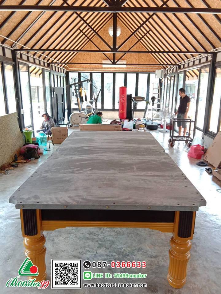 โต๊ะสนุกเกอร์ มือ1 ขนาด4x8 ฟุต พื้นหินชนวนนอกแท้ ชุดB